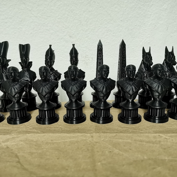 Egyptian Chess Pieces ( 32 Pieces Set- 3d Printed) - Picture 4 of 7